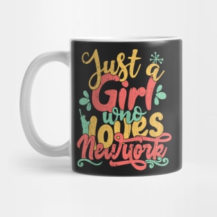 Just A Girl Who Loves New York City Gift design Mug